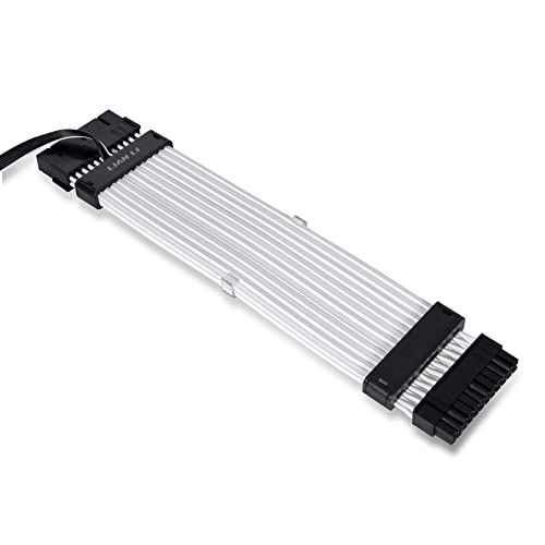 Lian Li Strimer Plus V2 24 Pin (Pw24-Pv2) -Addressable Rgb Power Extension Cable (Strimer L-Connect 3.0 Controller Included), Pw24-Pv2 Black & Strimer Plus V2 8 Pin - Addressable Rgb Vga Power Cable #TOP3