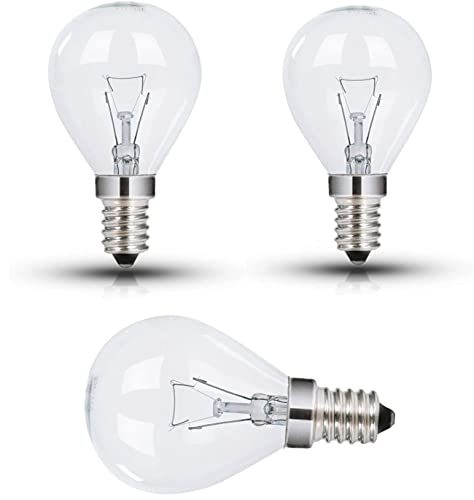 Neff 3x Oven Bulbs 40W 230V E14 SES Golf Shape Small Edison Screw Bulbs for Neff Bosch AEG Ovens - Up to 300C