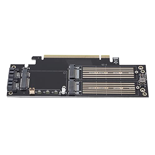 Scheda Adattatore da NVMe M.2 a Convertitore Dissipatore di Calore di Espansione MSATA NGFF NVMe M-Key + AHCI B-Key + Tre Interfacce pci-express