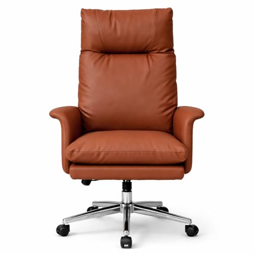 Image of Lakdi The Furniture Co Luxury Leatherette Director Office Chair with Plush Cushion, High Back Support, Ergonomic Design, Chrome Base and Smooth Castors, Free Assembly, 5 Year Warranty - 111012162
