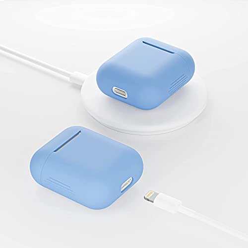 Protective Case for Apple Airpods 2 Silicone Case Airpod Case (Baby Blue) - Image 4
