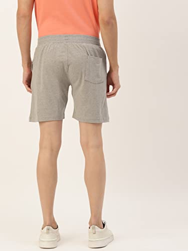 Image of AM SWAN Mens Premium Cotton Colourblocked Printed Stylish Comfort Knee Length Shorts
