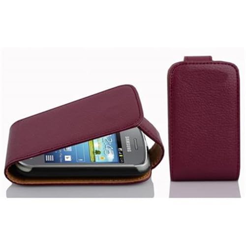 cadorabo Coque pour Samsung Galaxy Pocket Neo en ORCHIDÉE Violets - Housse Protection en Style Flip en Similicuir Structuré - Etui Poche Folio Case Cover