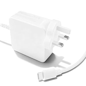 65W Fast Charging Charger Type-c Interface PD UK Plug Power Adapter Compatible with ASUS Notebook Samsung Galaxy Huawei Lenovo Dell HP MacBook Laptop Charger USB C with 1.8m Charging Cable