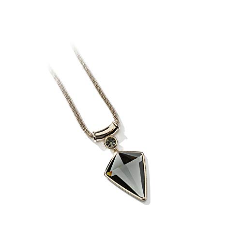 Chaîne de pull géométrique collier long d'hiver tendance pour femme