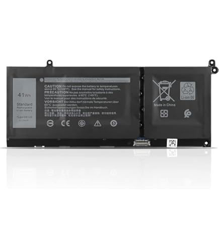 Laptrix G91J0 Laptop Battery Compatible for Dell Latitude 3320 Vostro 3515 5510 5515 3510 3511 Inspiron 5418 5518 7415 2-in-1 0MGCM5 0FH3K2 V6W33 11.25V 3467mAh 3-Cell