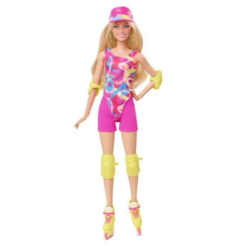 BARBIE The Movie, Margot Robbie - Skating Puppe mit Neon-Outfit,...