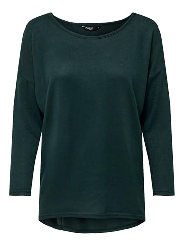 ONLY Onlelcos 4/5 Solid Top Jrs Noos, Camisa Manga Larga Mujer, Negro (Black), 38 (Talla del Fabricante: Medium)