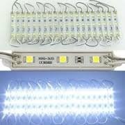 LED Module Lights 100pcs DC 12V 5050 SMD 3-LED Waterproof Module LED Light White