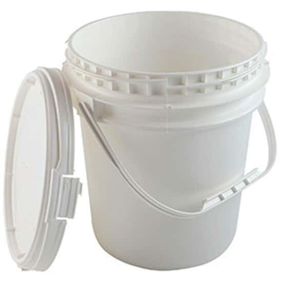 Cole-Parmer Screw-Top HDPE Pail with Handle, 2.5 gal (10 L); 1/Pk