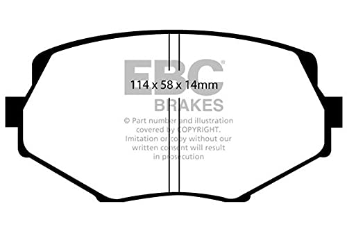 DP41002R EBC Yellowstuff Front Brake Pad Set For Mazda MX5 MK2 NB 1.6 1998-2001
