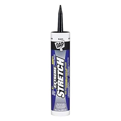 DAP 7079818713 Extreme Stretch Elastomeric Sealant, Black, 10 Ounces