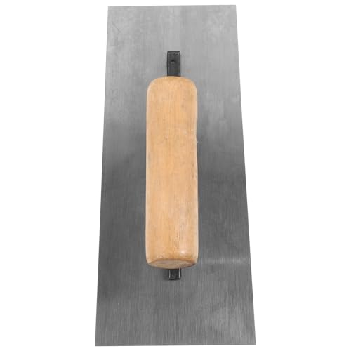 Ciieeo Llana Manual de Hormigón Mango de Madera 200 MM Herramienta Manual para Albañilería Llana de Acabado Resistente para Enyesar y Alisar Paredes Construcción
