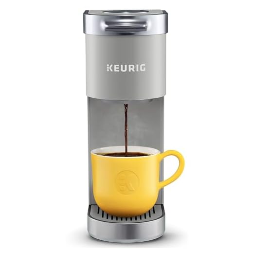 Keurig K-Mini Plus Coffee Maker, Single Serve K-Cup Pod Coffee Brewer, Comes With 6 to 12 Oz. Brew Size, K-Cup Pod Storage, and Travel Mug Friendly, Studio Gray