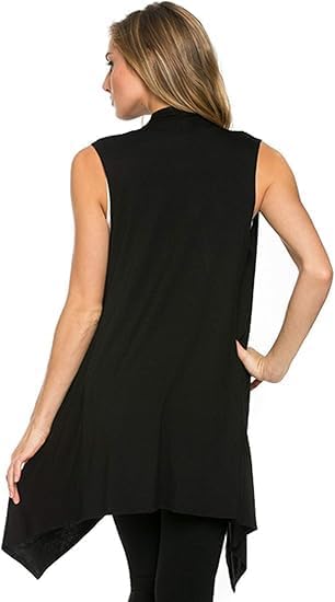 Azules Sleeveless Cardigan Vest for Women - Soft Lightweight Open Front Long Cardigan - Flowy Casual Layer for Any Season - Image 2