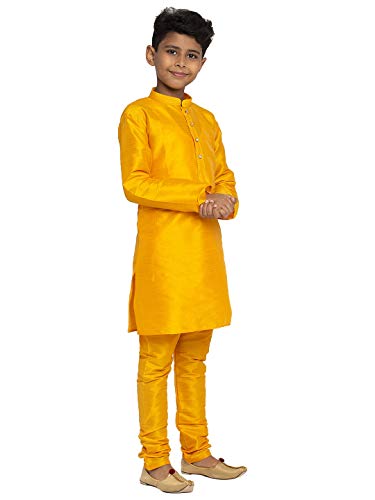 Image of KRAFT INDIA Boys Silk Kurta Churidar