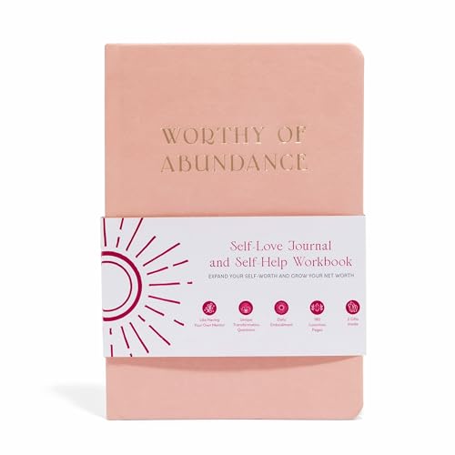Manifestation Journal - Worthy of Abundance - Manifest Rich Life, Develop Millionaire Money Mindset - Daily Guided Gratitude Luxury Miracle Journal with Prompts for Women & Men