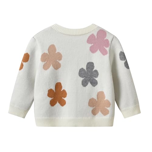 Little Kids Boys Girls Knit Sweater Cardigan Button Up Crewneck Sweater Outwear 1-5 Years2