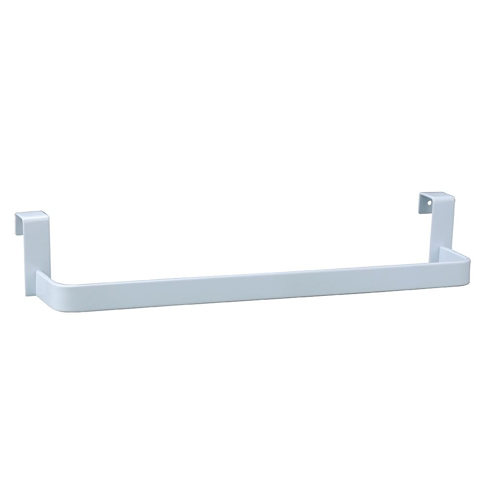 Kibath 446523 Toallero para Instalar en el Lateral del Mueble de baño sin Necesidad de Herramientas o taladros, Blanco