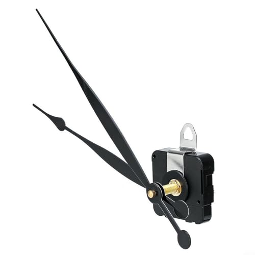 Set di movimento fai da te con movimento al quarzo ad alta coppia e lancette lunghe con set di lancette, kit di riparazione orologio da parete di ricambio per orologio da parete