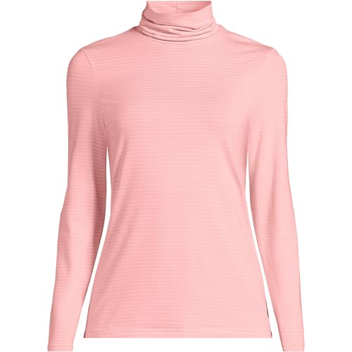 Image of Lands' End Lightweight Jersey Long Sleeve Turtleneck