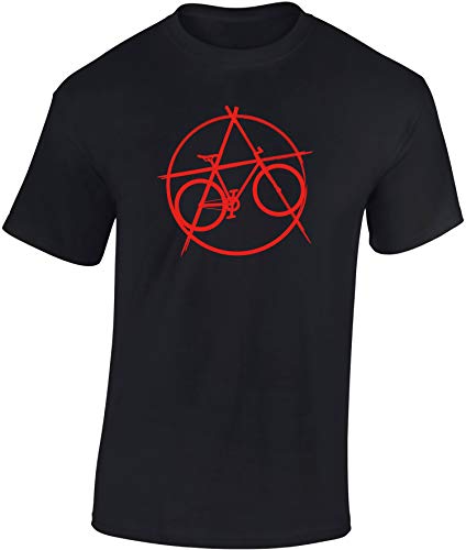 Baddery Fahrrad T-Shirt Herren : Anarchy Bike - Fixie Zubehör (Schwarz XXL)