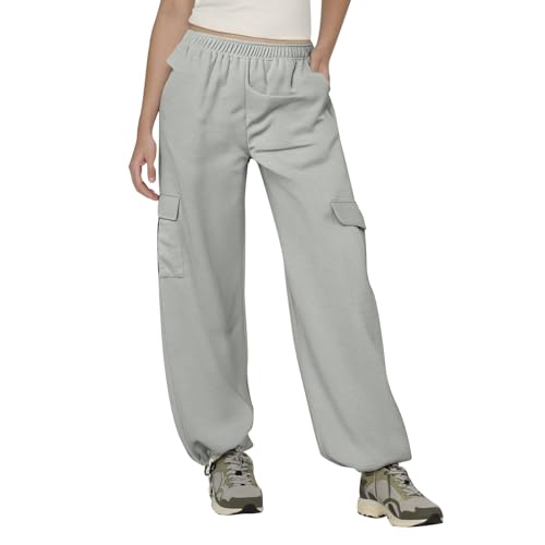 Pantalon cargo de sport femme ample et jogging tendance