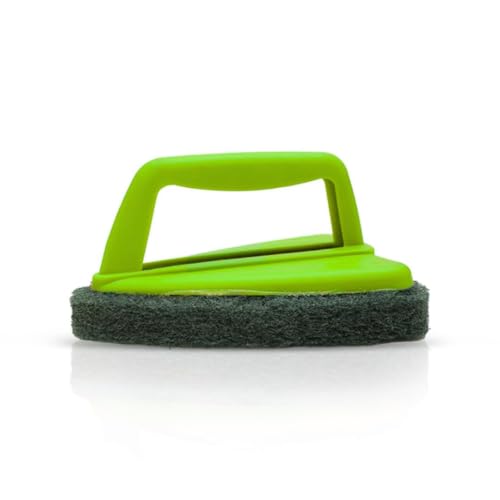 Image of Combo Pack - Triangle Scrubber Brush & Rectangle Tile & Grout Brush Cleaner | Heavy-Duty Bathroom & Kitchen Cleaning Brushes