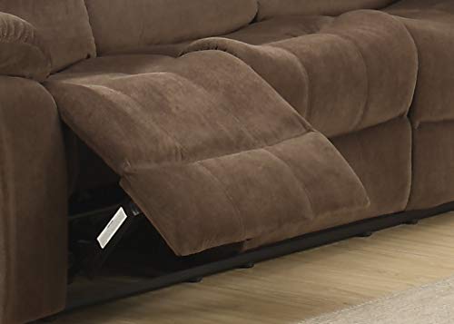 Christies Home Living Bill Contemporary Room Reclining Sofa, Brown - Thumbnail 2