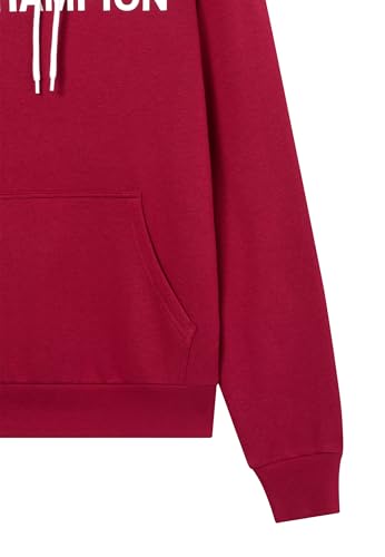 Champion Legacy Sweat à Capuche Graphique, M, Rouge, Rouge, M