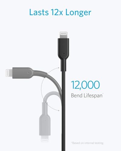 Image of Anker USB C to Lightning Cable MFi Certified [6ft] Compatible with iPhone 13, 12, 11, X Series & AirPods Pro, Supports Power Delivery Fast Charging (Black),Ideal for Home Use and Daily Use