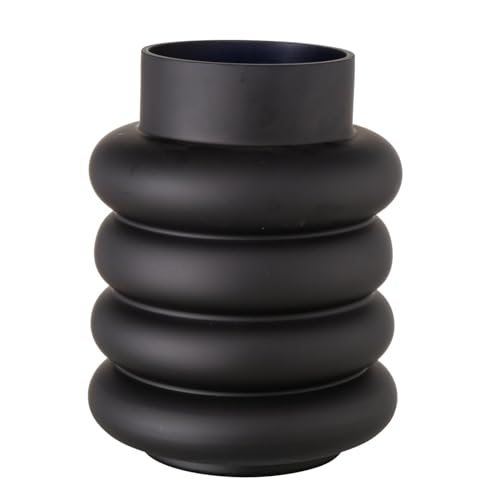 Boltze Ribbo Vase schwarz matt 20cm (1 Stück)