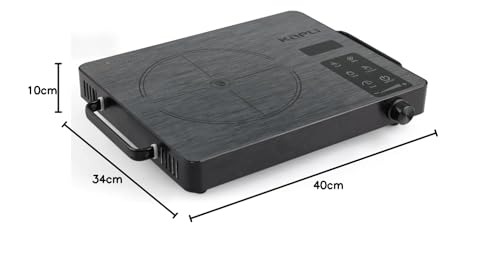 Image of Kapli Premium Black Beauty 2500 Watt Infrared Induction Cooktop,Touch Panel |Use with All Utensils|1-year Warranty