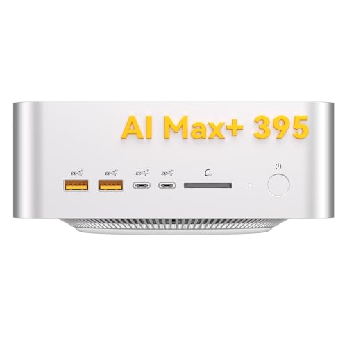 Image of GEEKOM A9 Mega AI Workstation Desktop PC, Ryzen AI Max+ 395 for Local LLM | 128GB LPDDR5X 8000MHz Memory, 2TB PCIe 4.0 SSD, Radeon 8060S (96GB VRAM), Dual USB4, WiFi 7, 8K, Windows 11 Pro, Gaming
