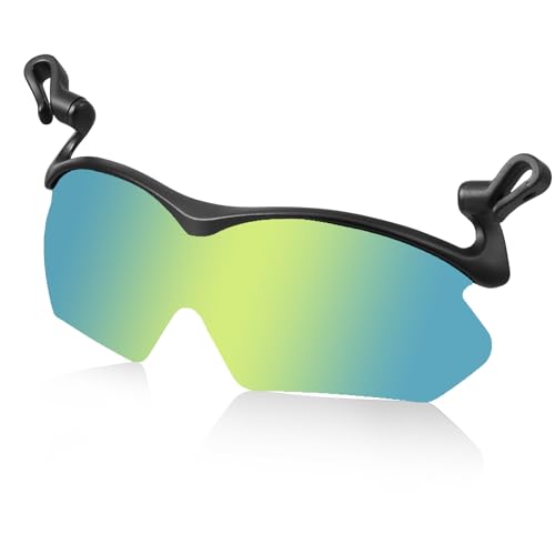 DEECOZY Outdoor Polarized Clip-On Sunglasses Flip Cover UV400 Protection Sunglasses for Adults Green