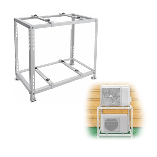 Soporte de aire acondicionado para proteger condensadores en el suelo 2