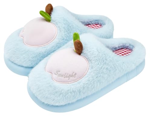 Winter Warm Home Slippers for Women Fluffy Cute Cartoon Indoor/Outdoor Slipper Non-Slip Fun House Slip-On Shoes