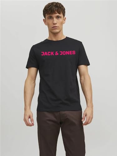 JACK & JONES Herren JJECORP Logo Tee SS Crew Neck 5er Pack Kurzarm T-Shirt, Pack C, Navy Blazer/4xBlack, XS – Ansicht 3