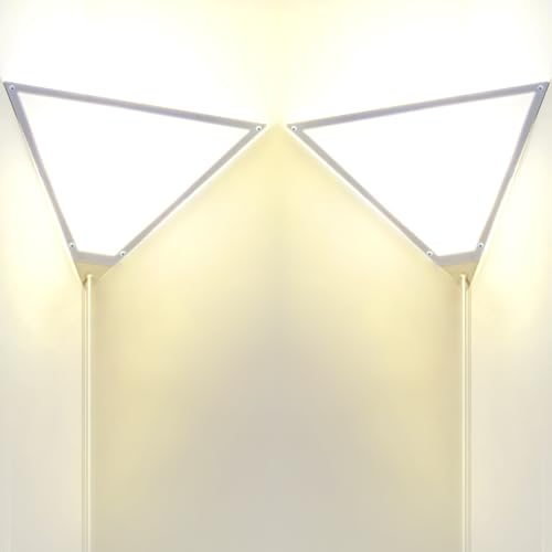 LuoliiTa 2 Pack Corner Light, Modern Corner Ceiling Light for Living Room, Bedroom, Office - White by LuoliiTa - Used condition - US$52.89