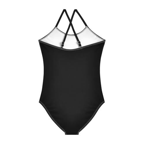 susiyo Black Girls One Piece Swimsuits with Adjustable Straps Bathing Suits for 3-10 Years Old2