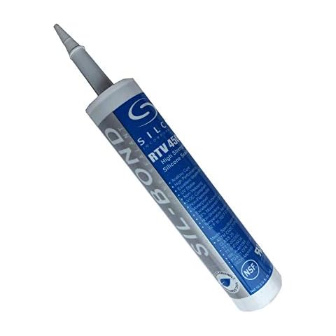 Food Grade NSF FDA RTV Silicone Sealant Adhesive Clear 10.3oz (1) (10.3 Ounce Tube) Cover