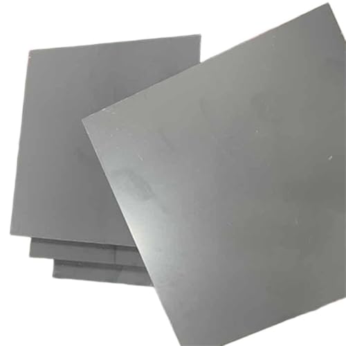Lámina de PVC plástico gris 8mm, hoja plana rectangular de 100x200 para comunicación 6