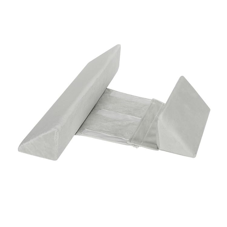 YEOOIYCW - Cojín genérico para bebé, diseño de cuña para bebé, soporte lumbar ajustable, suave y transpirable, con funda extraíble lavable, esenciales recién nacidos, regalo para bebé (gris)