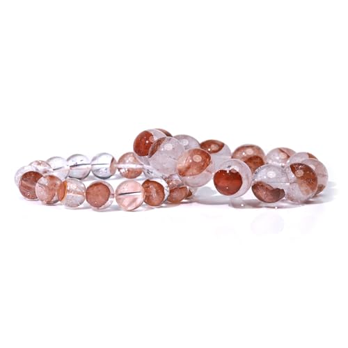 Bracelet quartz de l'Himalaya de 12 mm pour la lithothérapie et l'harmonie intérieure