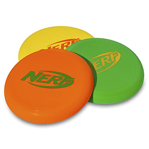 Nerf Disc Golf Starter Set - Mini Disc Golf Discs + Disc Golf Basket Set - Complete Portable Disc Golf Set With Discs For Backyard + Beach - 3 Discs + Basket Target Included #TOP6