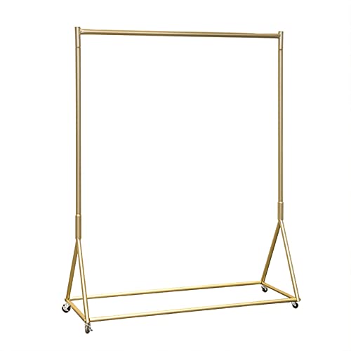 Portant à vêtements robuste sur ruletas, soporte de presentación triangulaire robusto y estable avec ruletas et étagère à chaussures, soporta jusqu'à 90 kg