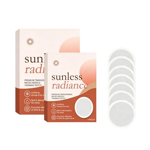 Patch autobronzant micro-aiguillé sans soleil, adhérence légère pour corps, bronzage blé uniforme sans traces, soin pour plage et activités extérieures