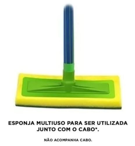 Limpa Azulejo Piso Abrasivo Com Esponja Limpeza Pesada
