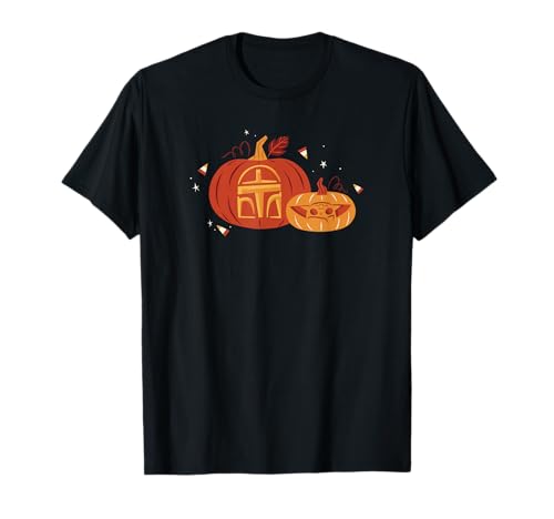 T-shirt Halloween Mandalorian avec citrouilles pour vos soirées films d'automne