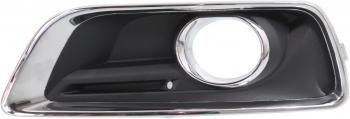 Chevy MALIBU 13-13 FOG LAMP COVER, Driver Side, Bezel, Black, w/Fog Lamps